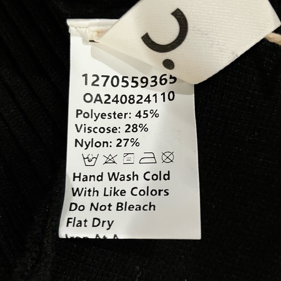 Commense V-neck Peplum Ruffle Long Sleeve Silver Button Cardigan Sweater Medium - Picture 5 of 9